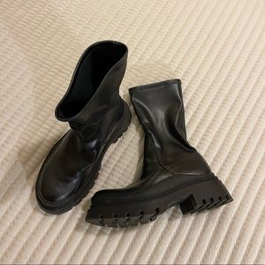 ZARA Lug Sole Ankle Boot